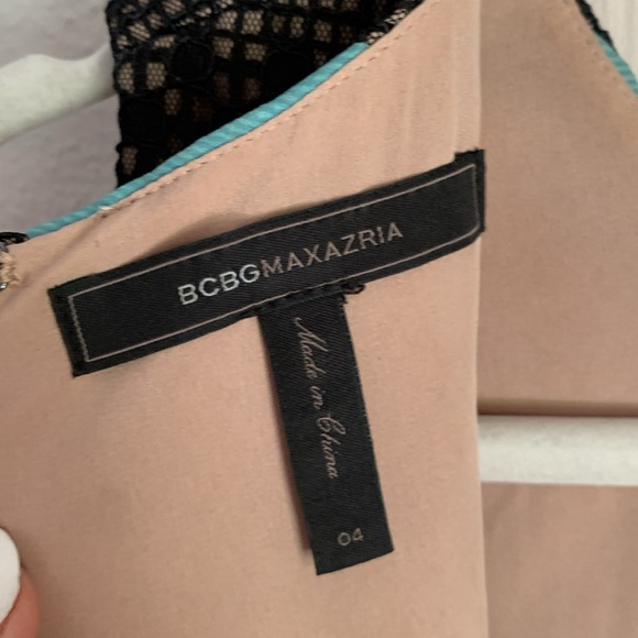 BCBGMAXAZRIA Cecile Floral Blocked Dress with lace - Picture 9 of 12